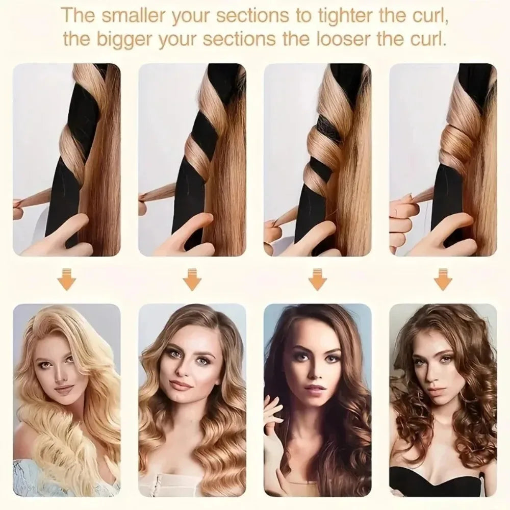 Fashion Potable No Heat Hair Curler Heatless Curling Rod Headband Hair Rollers Silk Curl Sleeping Lazy Soft Curlers Styling Tool