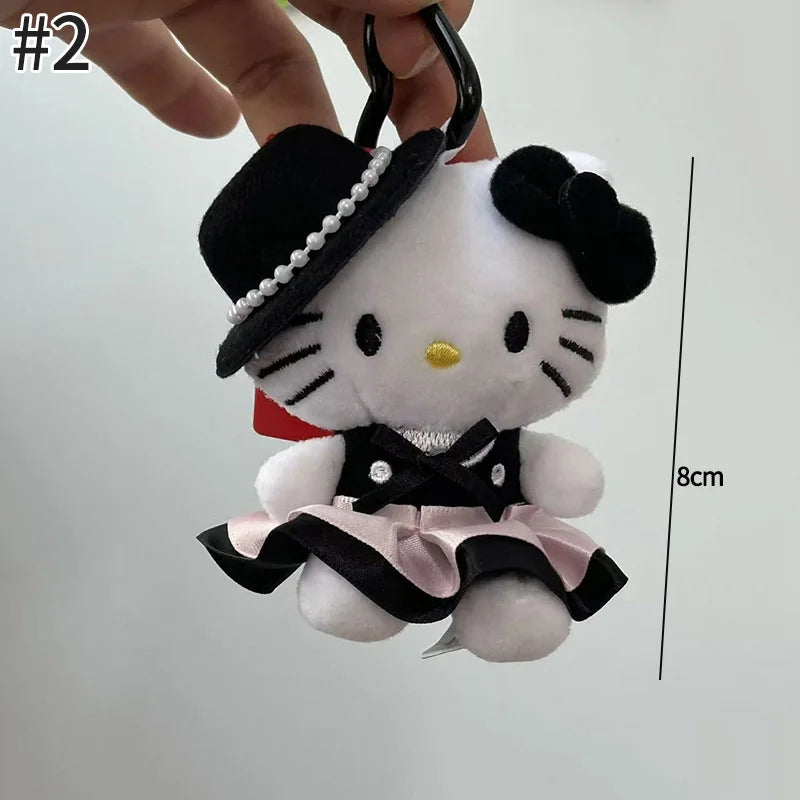 Kawaii Hello Kitty Keychain Cute Cartoon Bag Pendant Plush Doll Charms Car Key Ring Backpack Accessories Women Girl Gifts