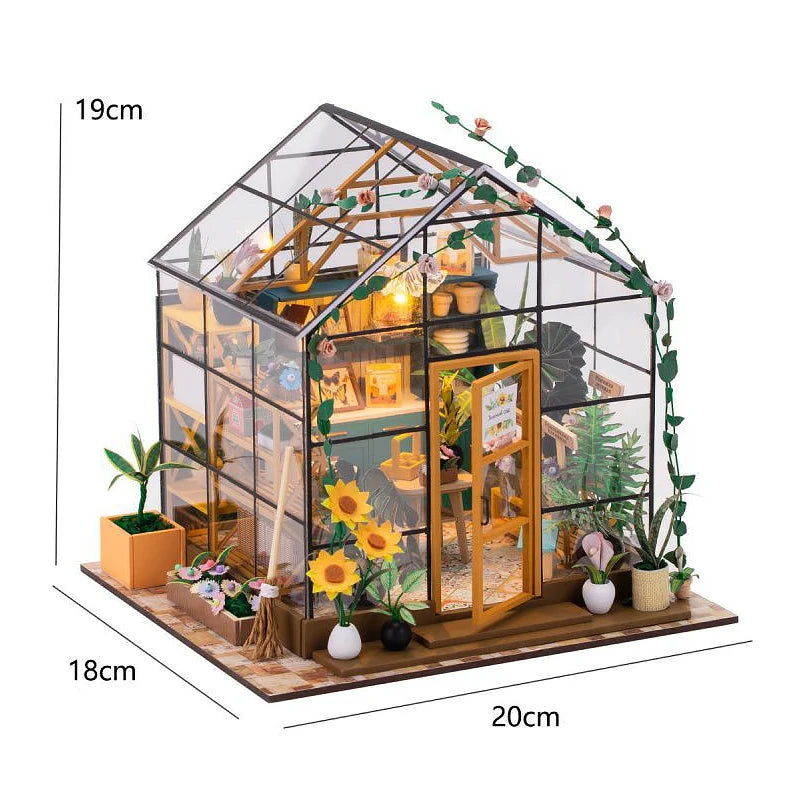 DIY Mini Dollhouse Wooden Small House 3D Puzzle Assemble Building Model Home Bedroom Decoration With Furniture Doll House Gifts