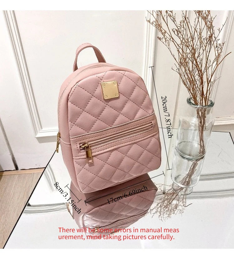 Embroidered backpack 2021 women's bags Korean version girls' backpack, one piece dropshipping stylish women's backpack