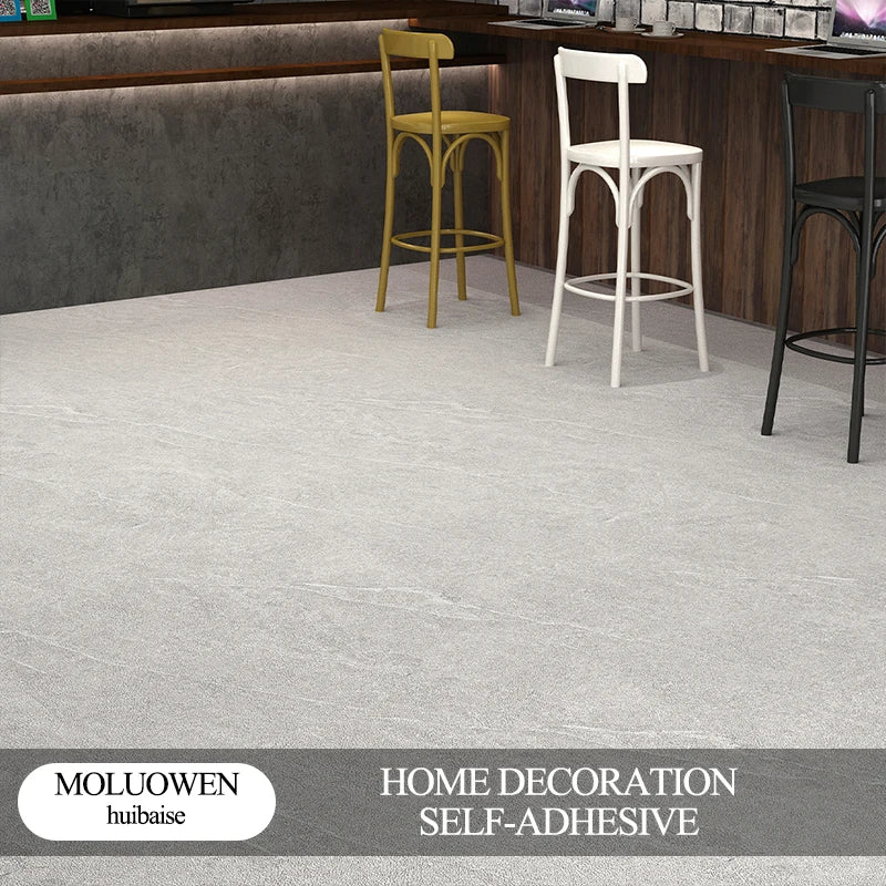 40cm Thicken Floor Sticker PVC Self-adhesive Waterproof Ceramic Tile Wall Sticker Suitable for Bathroon Kitchen Floor Home Decor