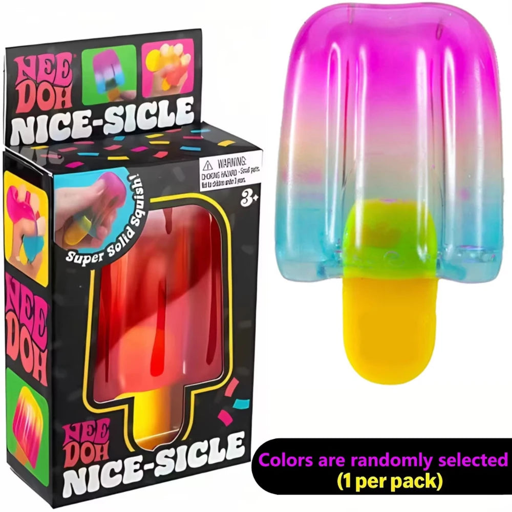 Trending Nee Doh Jellyfish & Cube Squish Toy, Soft Jelly Squeeze Stress Relief Fidget Toy, Sensory NeeDoh for Kids & Adults