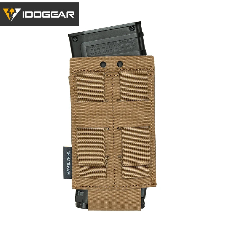 IDOGEAR Tactical Single LSR 556 Mag Pouch Mag Carrier MOLLE Pouch Laser Cut Tool Bags 35135