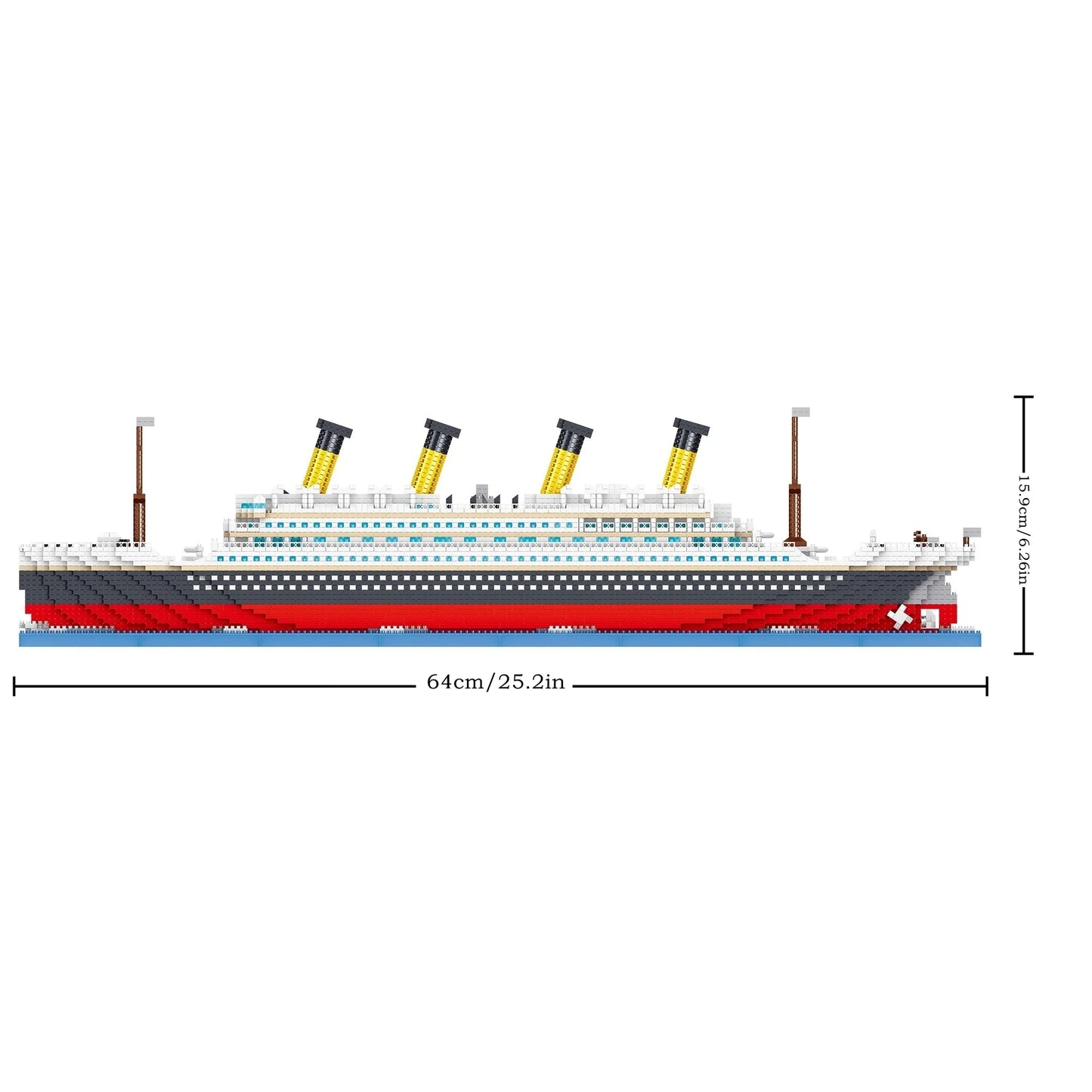 4404PCS Titanic Building Blocks Cruise Ship Mini Assemble Bricks Model DIY Toys Kits Desktop Decoration Holiday Gifts For Adult