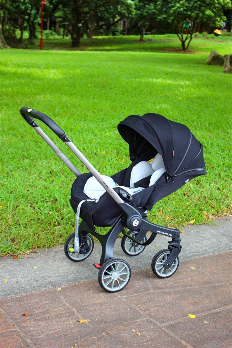 EU STOCK Foldable Lightweight baby stroller Multifunctional Four Wheels poussette bebe 3 en 1 Portable baby wagon