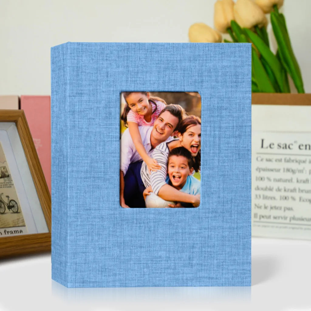7-inch 100-piece Photo Album Bookshelf Album Fabric Cover Album Suitable For Storing Family Anniversary And Wedding Photos