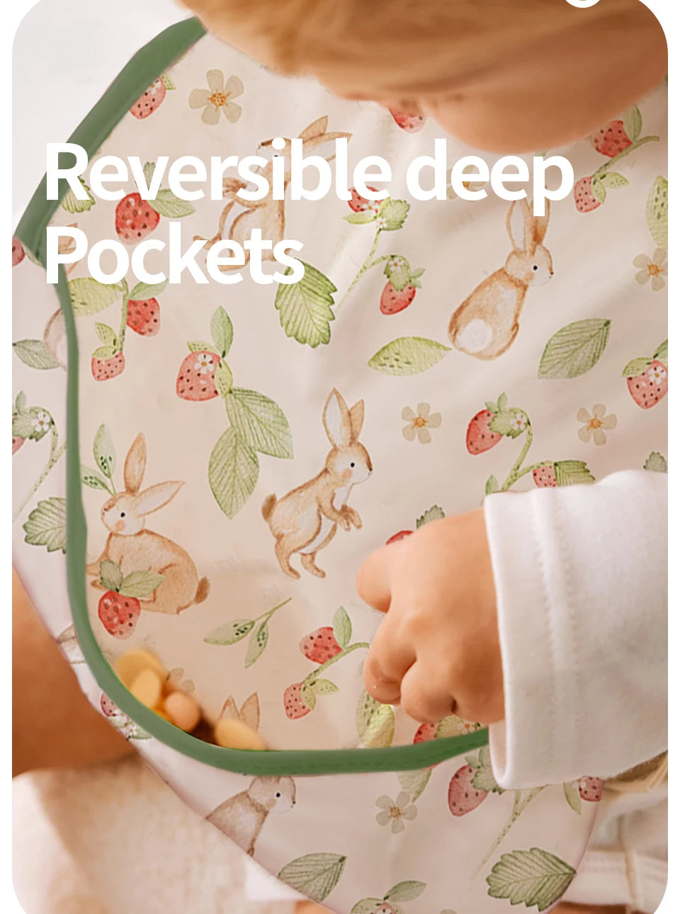Kangobaby #My Soft Life# New Waterproof Baby Sleeveless Feeding Bib Fashion Full Body Cover