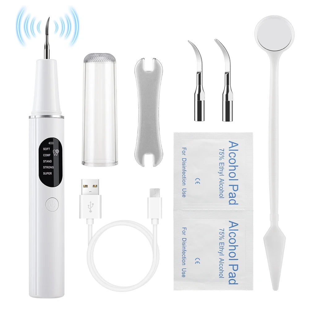 Electric Ultrasonic Dental Scaler 5 Modes Calculus Oral Tartar Remover Tooth Stain Cleaner Teeth Whitening Oral Care