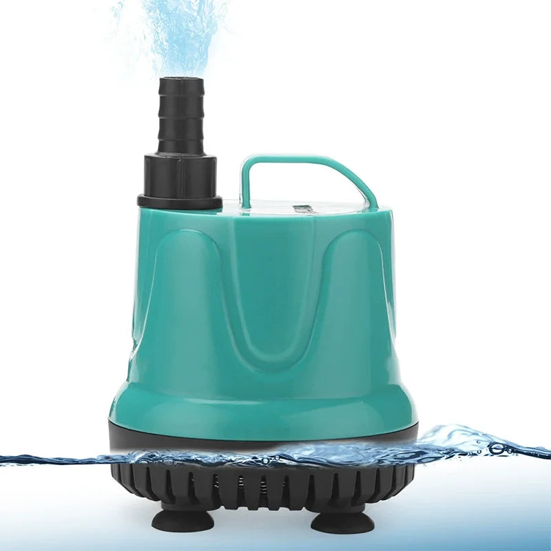 5/8/18/25/40/60/90W Fish Tank Bottom Suction Submersible Pump Bottom Filter Silent Suction Feces Change Pump Multi-function Pump