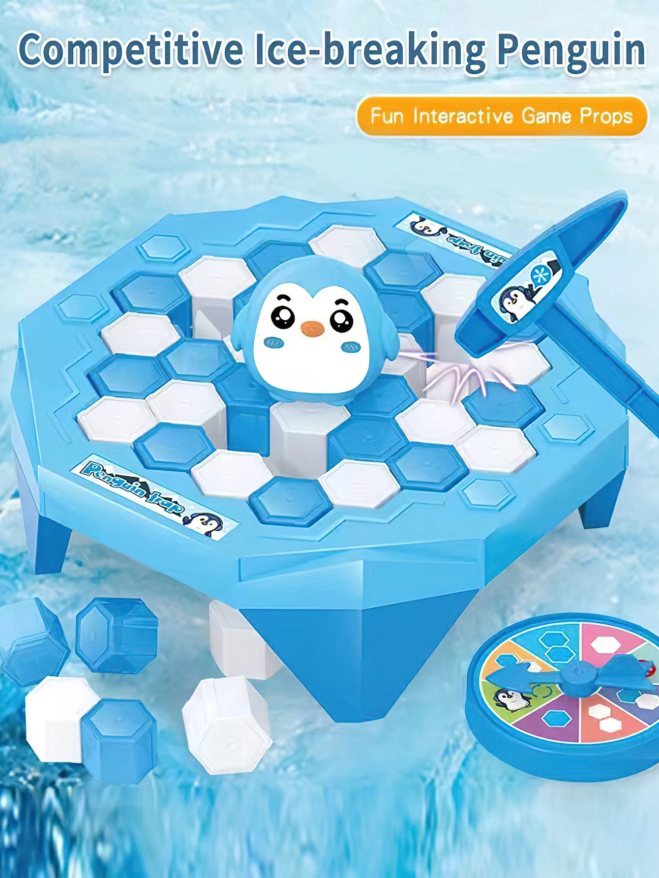 Mini Ice Breaking Penguin Saves Little Penguin Ice Knocking Game Children's Desktop Interactive Competition Parent Child Toys