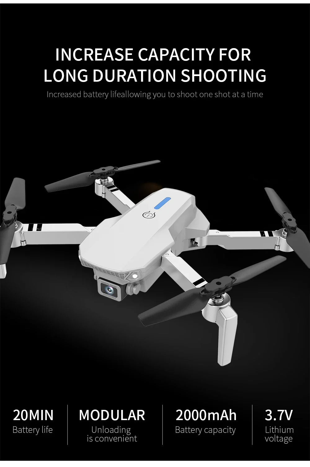 2025 E88 Professional HD 4K RC Drone Wide Angle Camera Foldable Helicopter Quadcopter Aircraft Kid Gift Toys By KBDFA