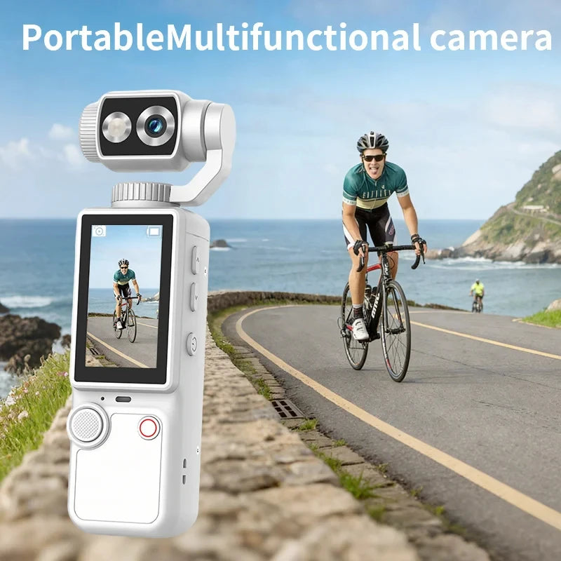 Lenovo 4K Hd Wifi Sports Wearable Camera Hold In Hand Travel Bicycle Driver Recorder Mini Sports Cam For Motorcycle and Vlogging