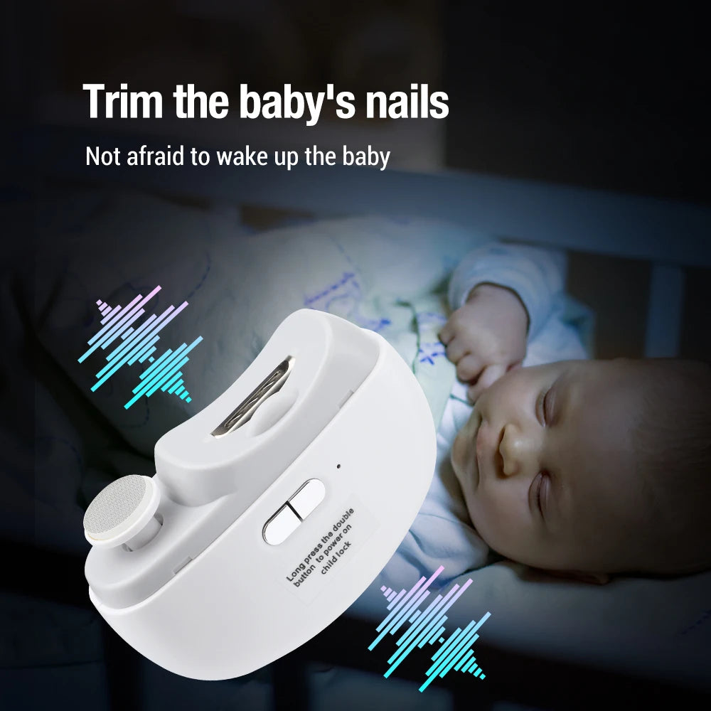 2 in 1 Electric Nail Clipper Grinding and Polishing Multifunctional Portable Automatic Nail Grinder Electric Manicure Tool