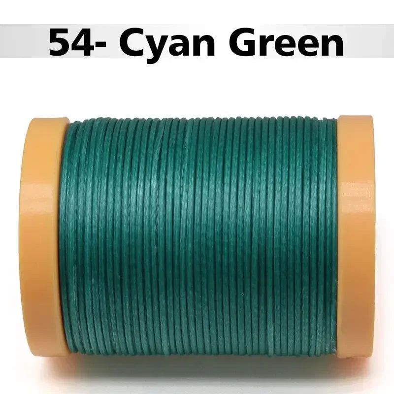 Handmade Flat Wax Thread for Leather Craft, Hand Stitching, DIY Wax Coated Strings, Repair Shoes, Sewing Tools, 0.8mm, 1.0mm