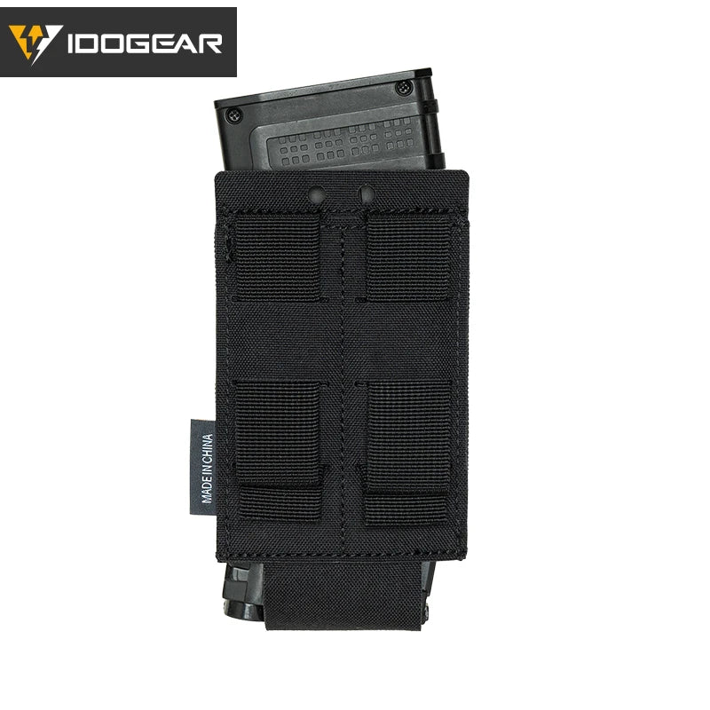 IDOGEAR Tactical Single LSR 556 Mag Pouch Mag Carrier MOLLE Pouch Laser Cut Tool Bags 35135