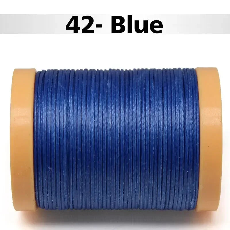Handmade Flat Wax Thread for Leather Craft, Hand Stitching, DIY Wax Coated Strings, Repair Shoes, Sewing Tools, 0.8mm, 1.0mm