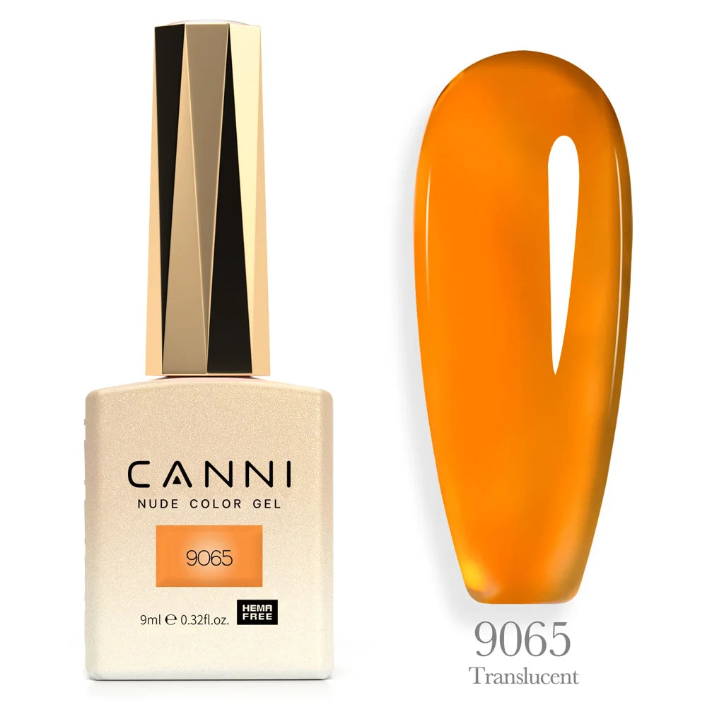 Canni Nail Gel Polish Jelly Nude Color HEMA FREE TPO FREE 9ml Transparent Semi Permanent Natural Nude French Nail Gel Lacquer