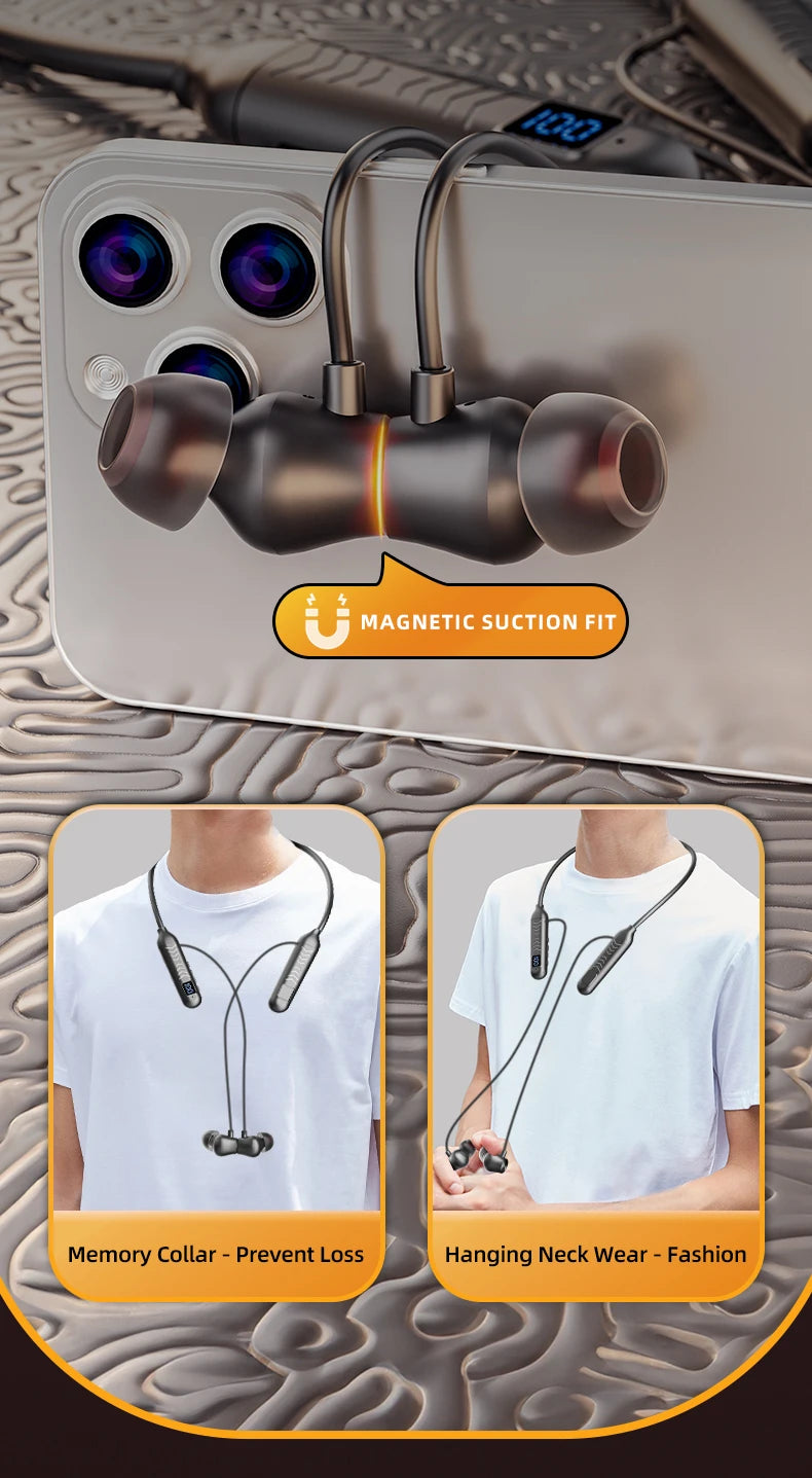 2023 New True Wireless BT Headphones: High Quality, Long Life, Digital Display and Pluggable Memory Card Playback!