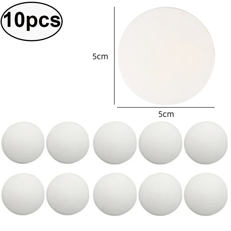 5/10pc White Door Stops Rubber Wall Protectors Guards Self Adhesive Door Handle Bumper Stoppers Protective Plug Non-slip Muffler