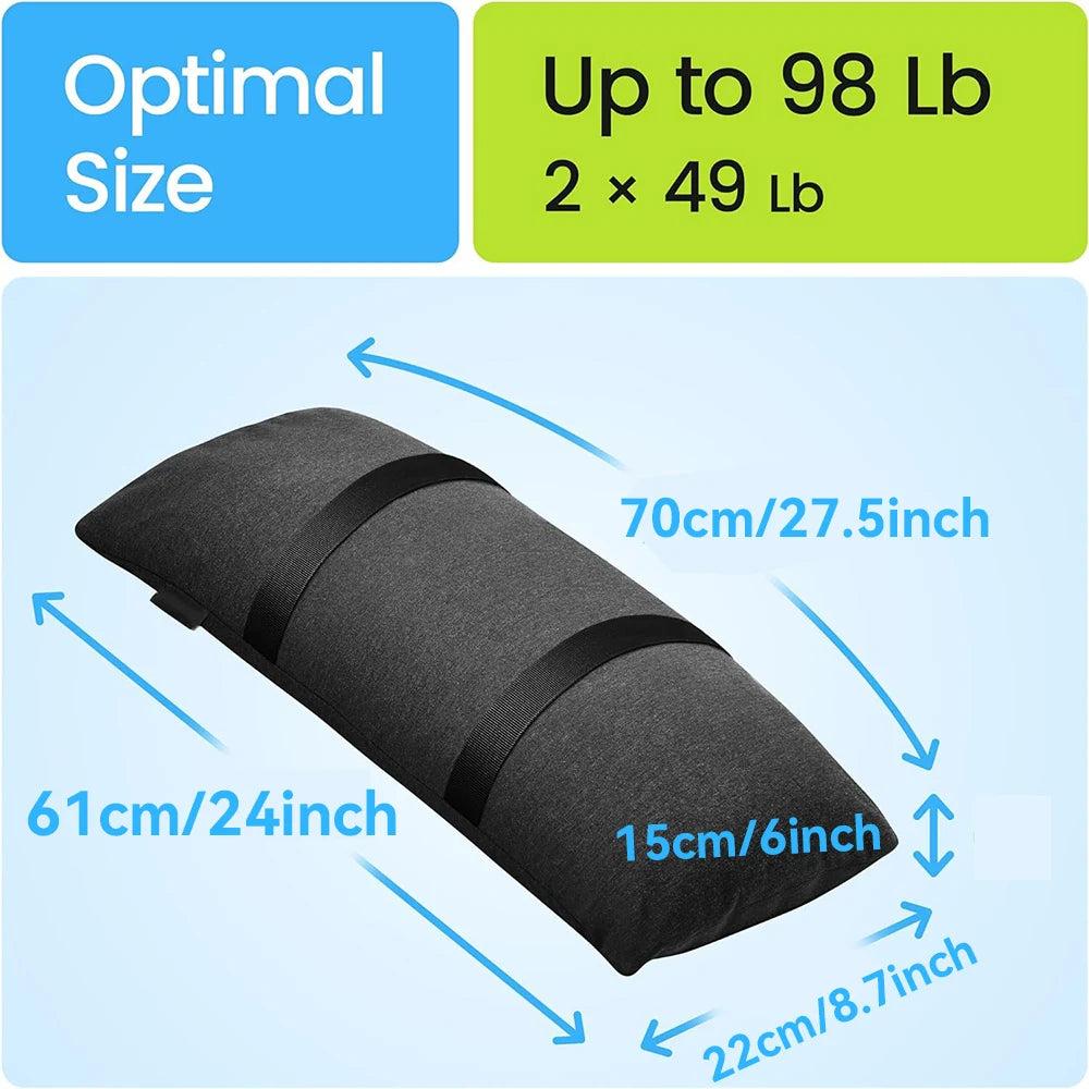 2PCS Umbrella Base Weights Outdoor Fillable Sandbags Weatherproof Patio Furniture Arched Sandbag Weights for Umbrella Stand