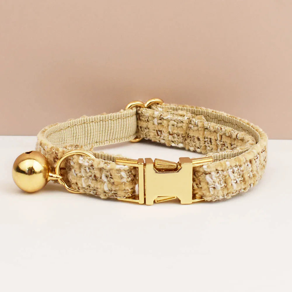 Personalized Metal Hardware Cat Collar And Leash Set with Bell Engraving ID Tag for Kittens Pet Accessories