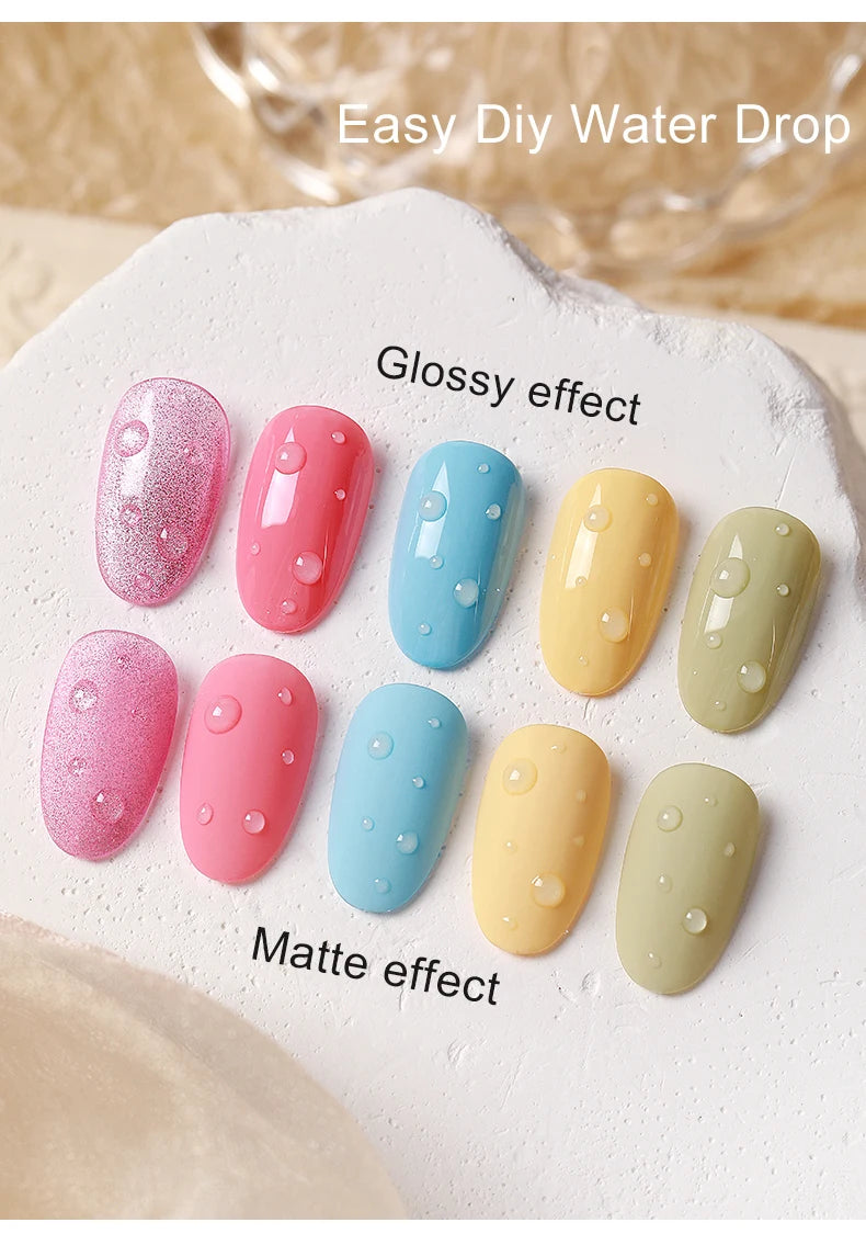 AS Water Drop Wave Gel Nail Gel Polish Clear Ripple Gel Nail Vernis Varnish Glue Phototherapy 15ml Glass Water Drop Glue