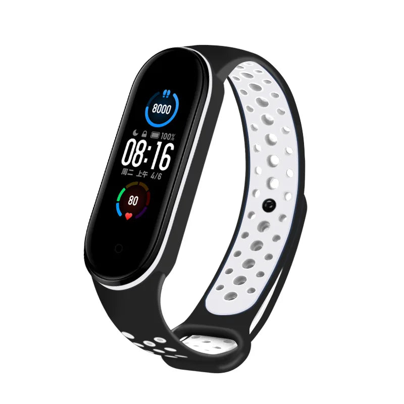 Breathable Strap For Xiaomi Mi Band 3 4 5 6 7 Smart Watch Wrist M3 M4 Bracelet For Xiaomi MiBand 7 6 5 Miband Strap Replacement