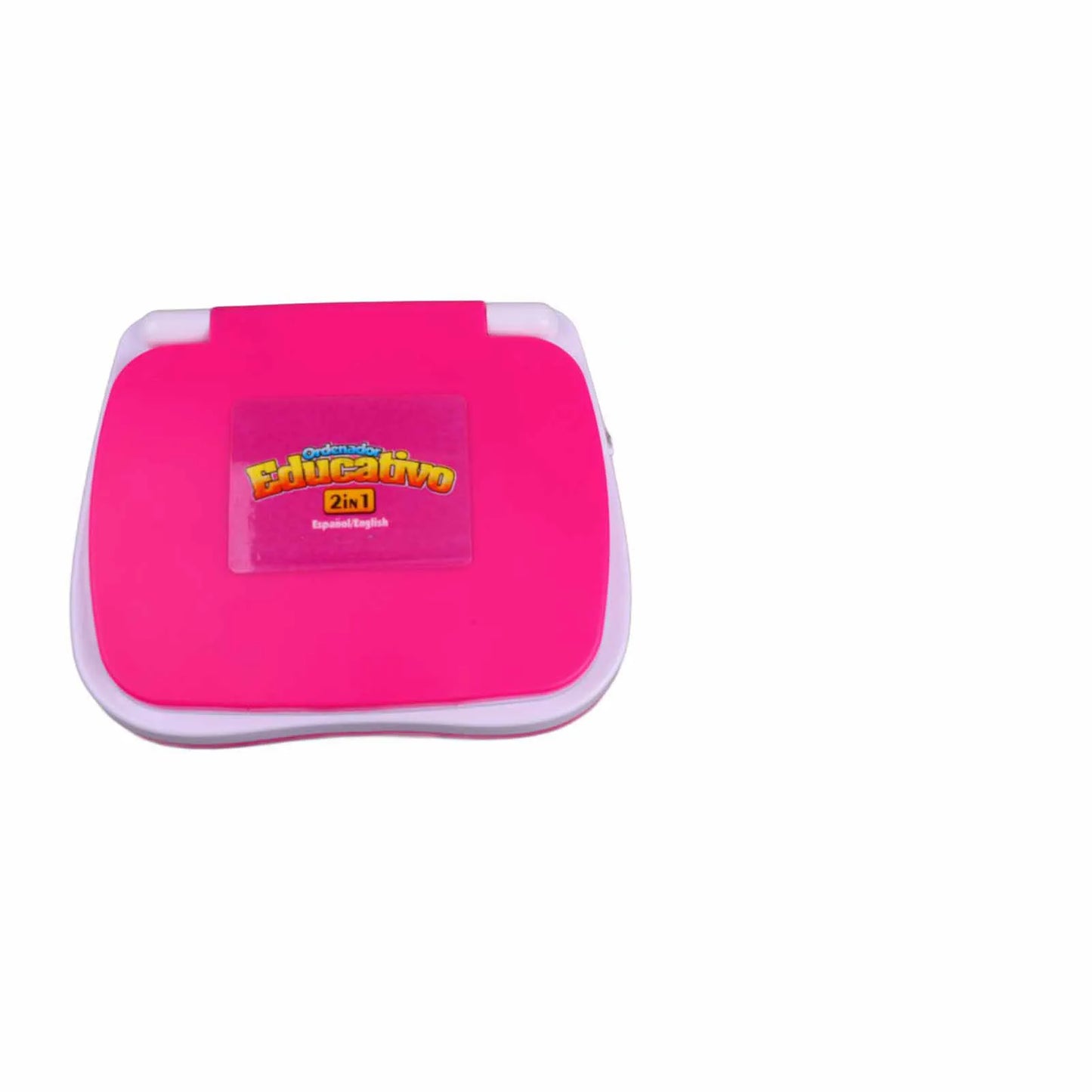 ZK30 Kids Learning Machine English Spanish Music Function Interactive Educational Laptop for Children Pink