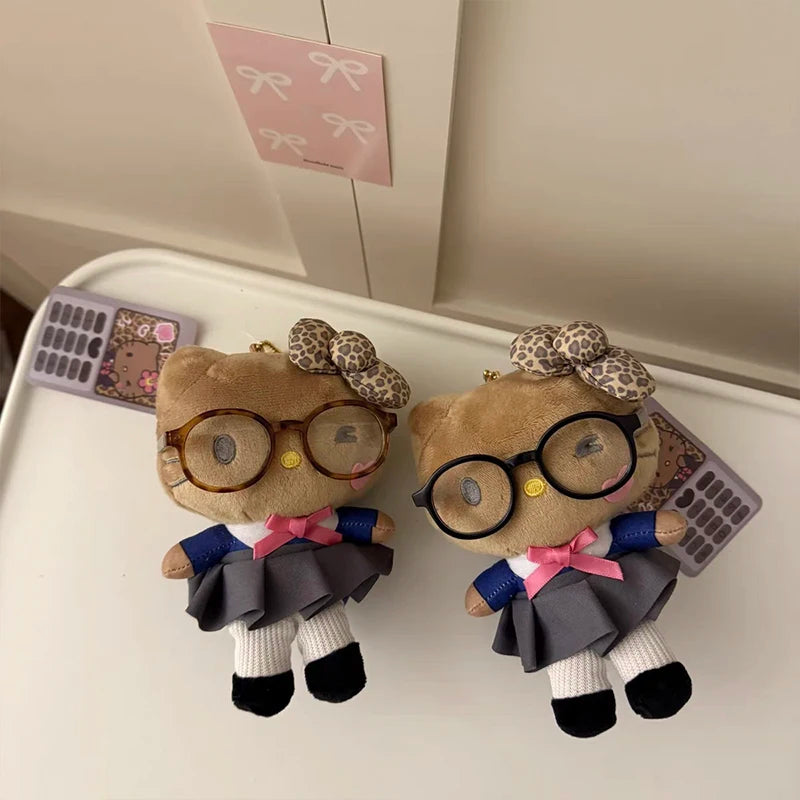 Kawaii Hello Kitty Keychain Cute Cartoon Bag Pendant Plush Doll Charms Car Key Ring Backpack Accessories Women Girl Gifts