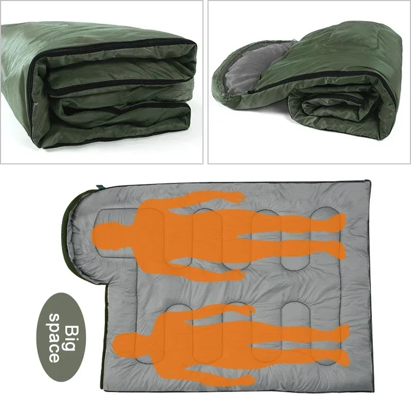 Camping Sleeping Bag Ultralight Waterproof 4 Seasons Warm Envelope Type Sleeping Bag for Outdoor Hiking Backpacking Travel