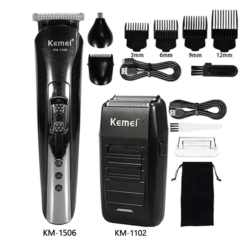 Kemei Hair Clipper Km-809A Km-1506 Km-1102 Profession Hair Trimmer Electric Beard Trimmer for Men's Hair Cutter Machine