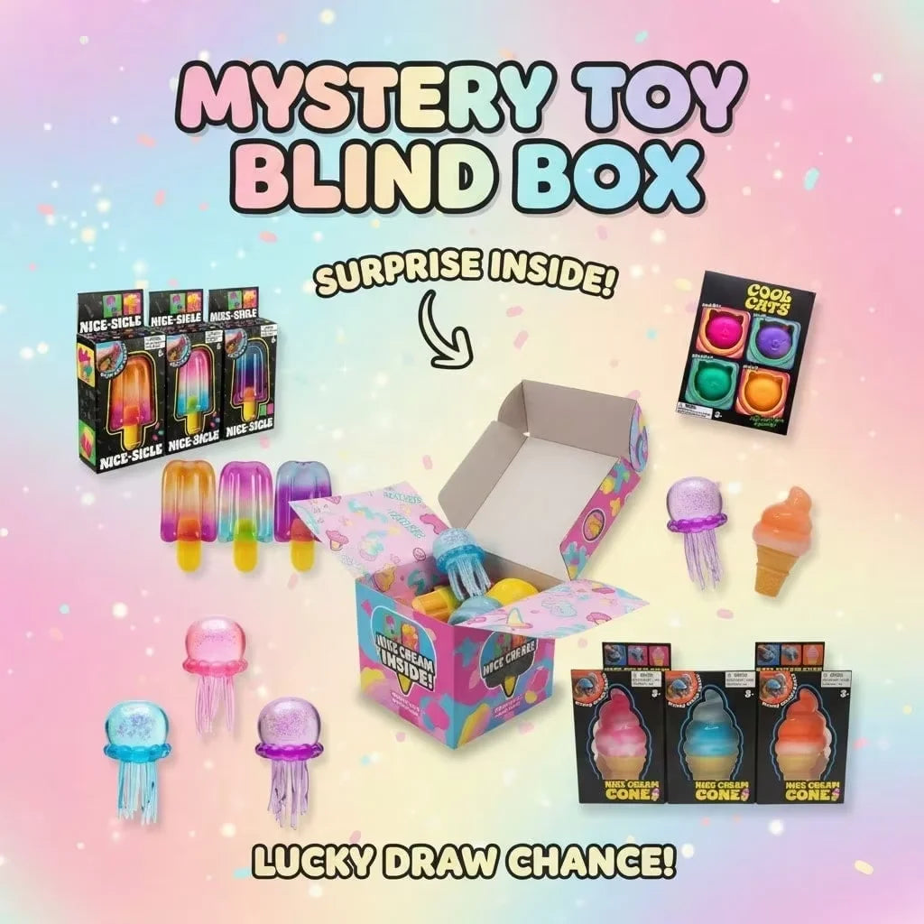 100+ Pieces Assorted Squishy Figures Blind Box Surprise Toys, Slow Rising Soft Fidget Toys Featuring Giant Gorilla, Moai Head, P