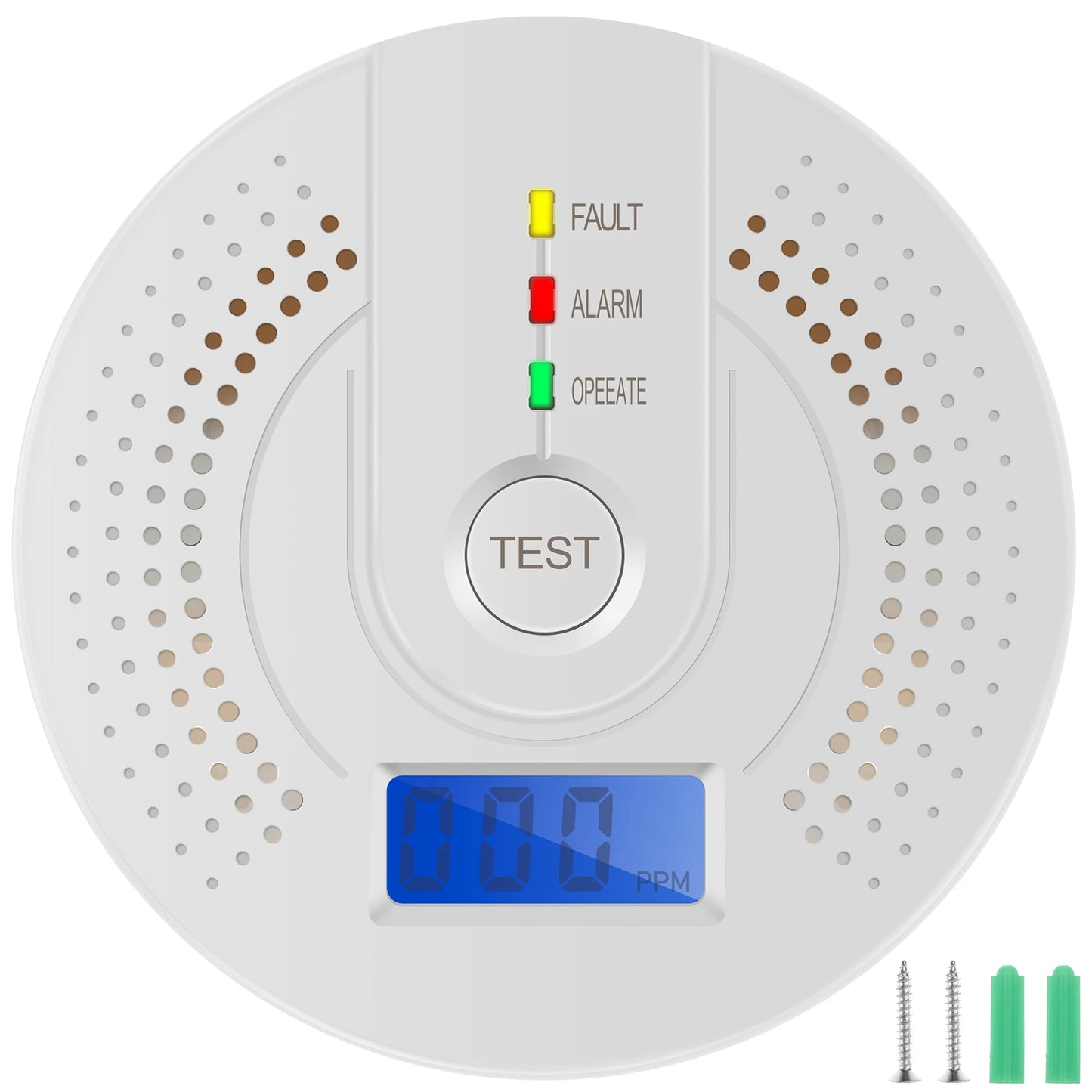 Independent CO Alarm Sensor Carbon Monoxide Alarm Detector High Sensitive Warning LCD Display CO Alarm With UL2034 For Home Test