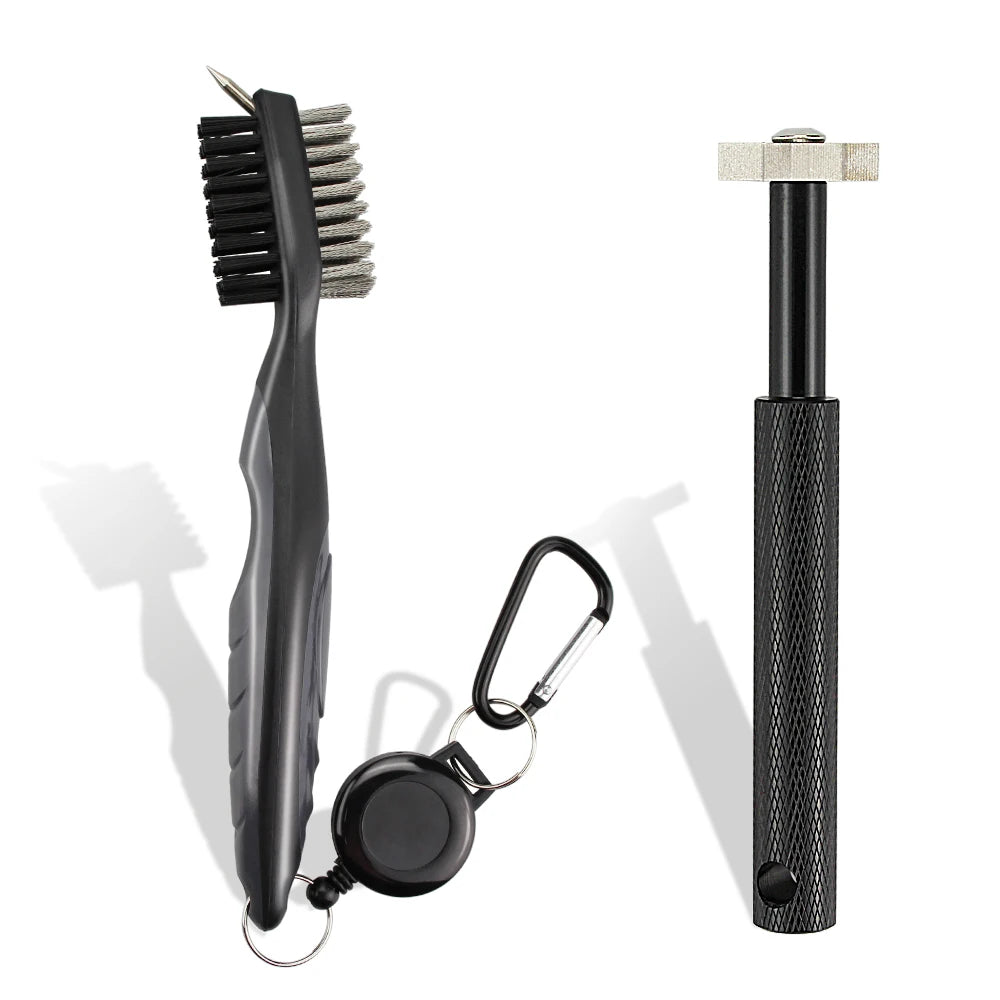 2Pcs/Set Golf Club Brush Golf Club Sharpener Grooving Tool Golf Putter Wedge Ball Groove Cleaner Kit Cleaning Tool  Accessories