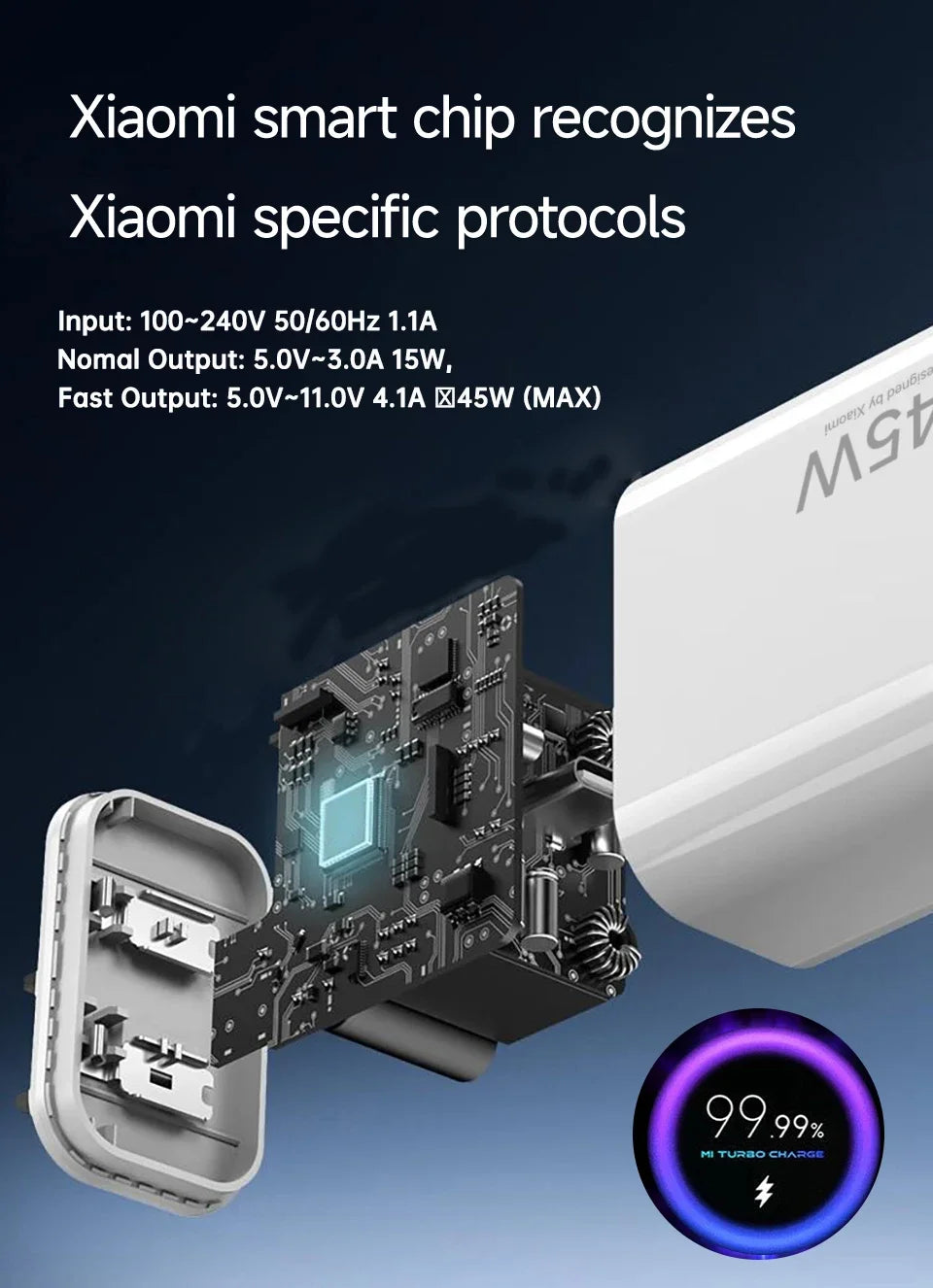 Original Xiaomi 45W EU Turbo Charger Mi Adapter 33W 27W Cable POCO Redmi Note 10 11 12 13 14 15 Pro 11T 12S 9