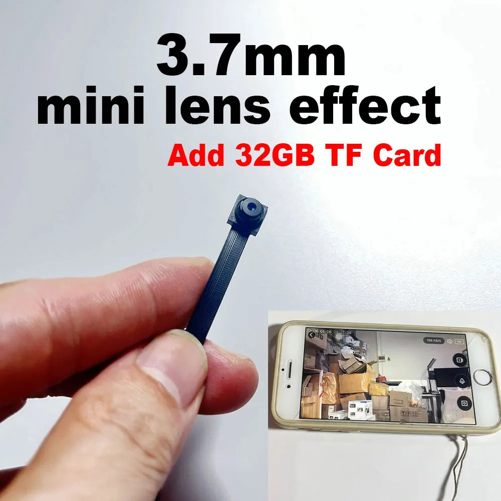 Tuya Mini wifi Pcb Camera Wide angle 2.1mm 3MP Indoor Onvif Built-in Audio TF Card Slot IPC  Smart Security TUYA APP Cam