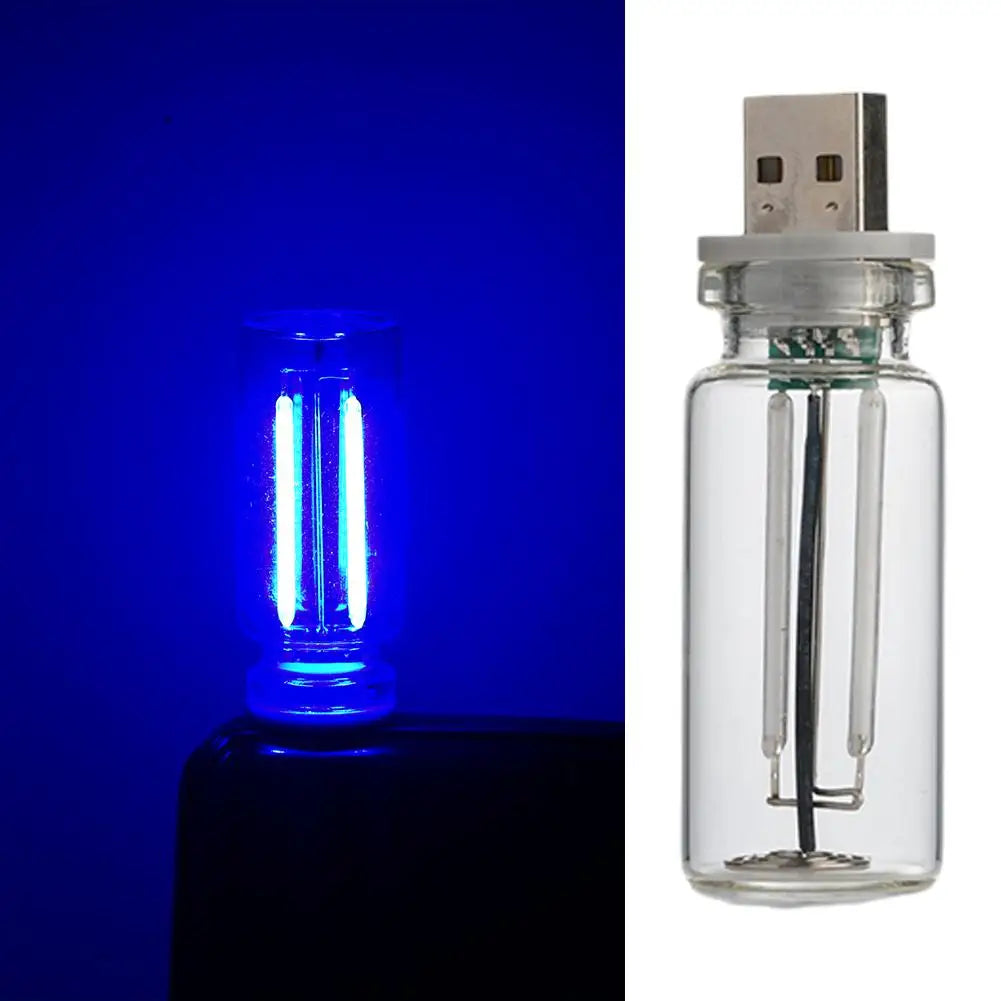 Retro USB Dual Color LED Filament Bulb, Touch Dimmable 5V Edison Night Light, Camping Incandescent Decorative LED Lighting