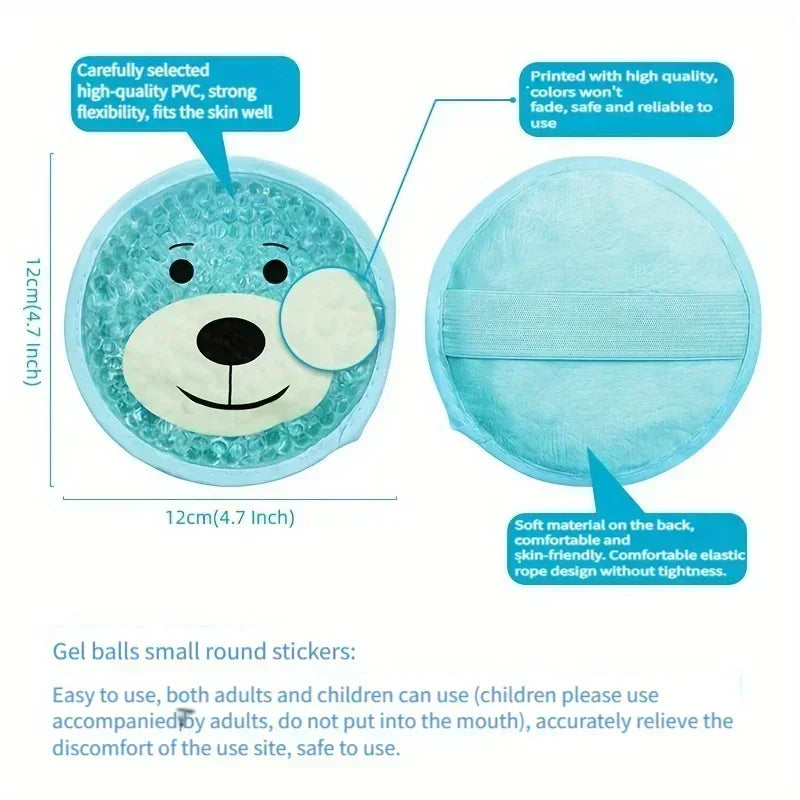 Reusable Cartoon Gel Ice Pack  Dual Hot & Cold Compress  Soothing & Revitalizing Fit for All Soothing Compress Cartoon Design