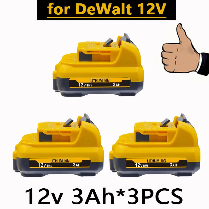 For DEWALT DW089LG 12V Laser Level battery .for Dewalt 12V battery DCB120 DCB124 DCD701F2 Power Tools/Laser Level