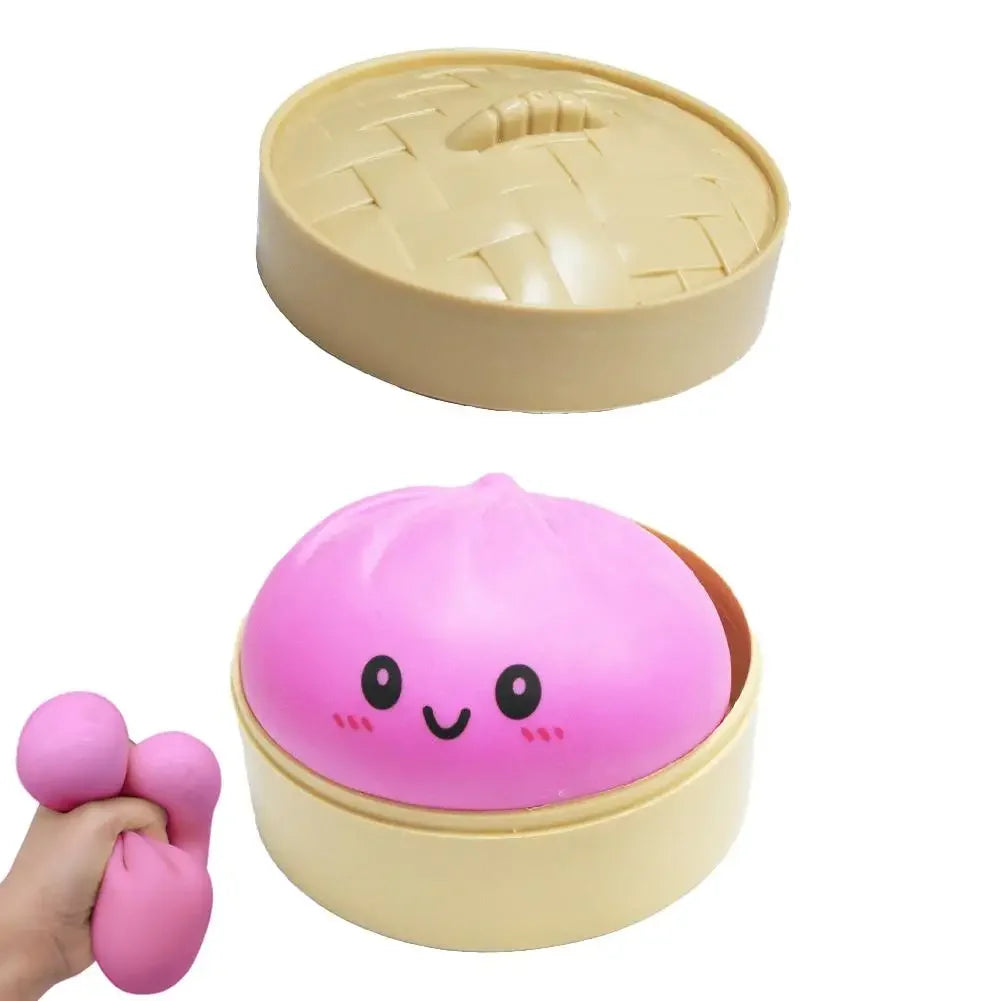 Colorful Dumpling Squishes Stress Balls Reusable Low Rebound Decompression Toys Dough Ball Unique Home Decoration Gifts