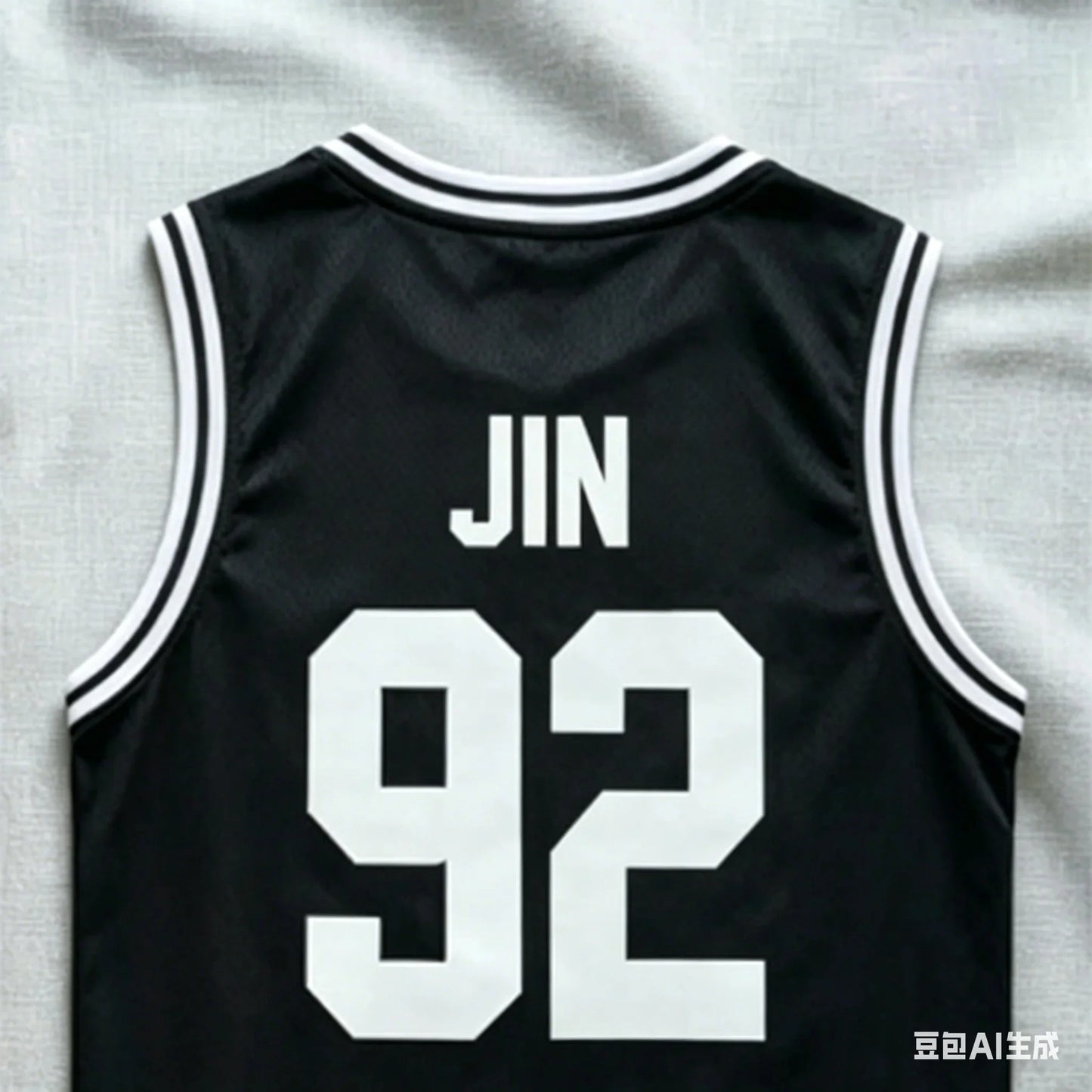 Members Number Basketball Tank Top Black White Striped Mesh Sleeveless Vest Kpop Army Concert Oversized Fan Sports Jersey