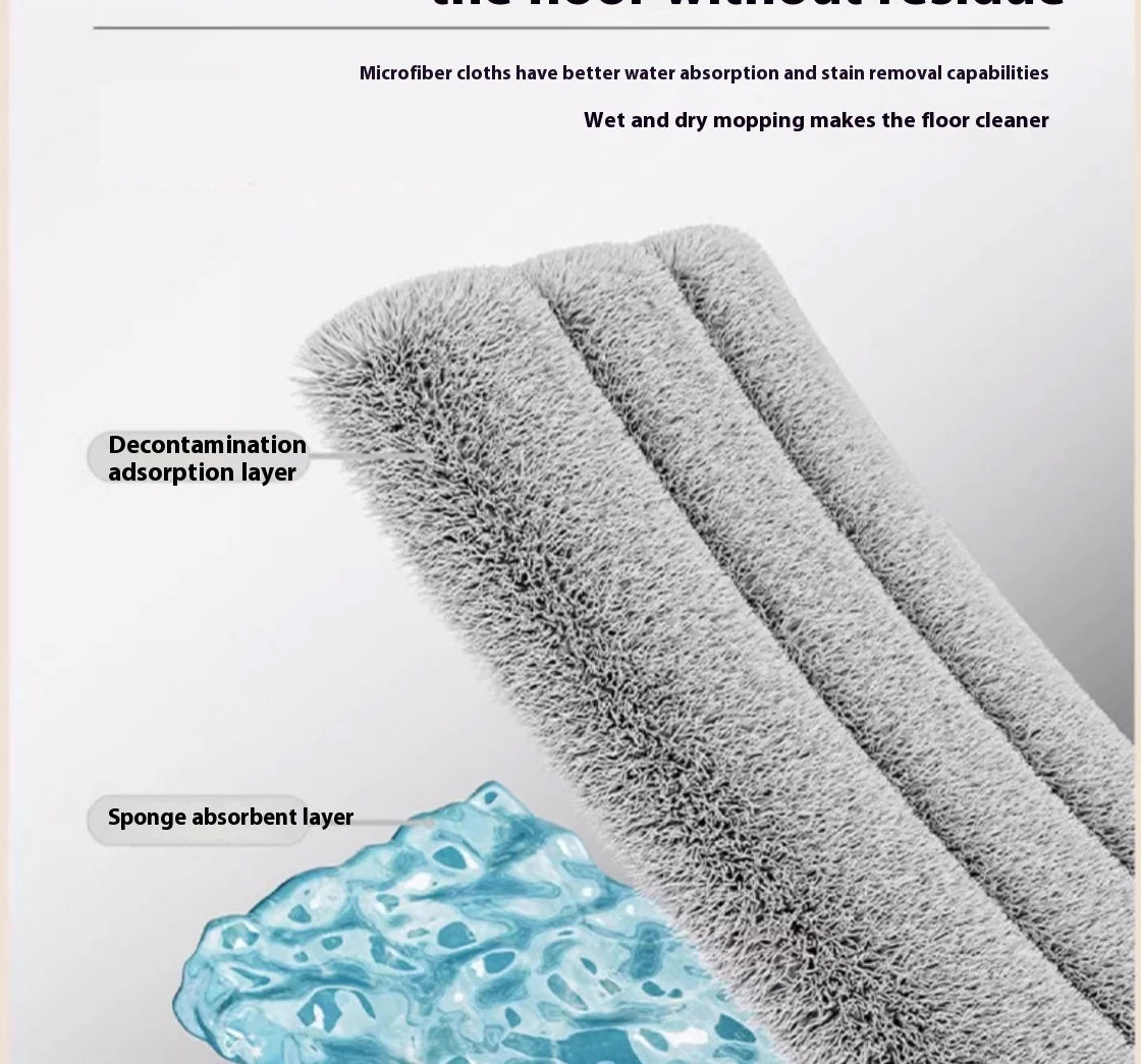 New Large Household Spray Mop With Replaceable Microfiber Pad For Wet And Dry Cleaning Microfiber Pads Rotating Spray Mop Broom