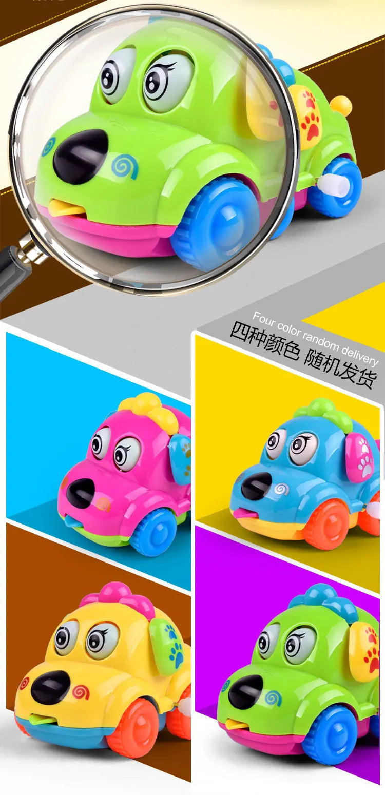 New Clockwork Toy Cartoon Winding Creative Cute Chain up car Small Animal Gift