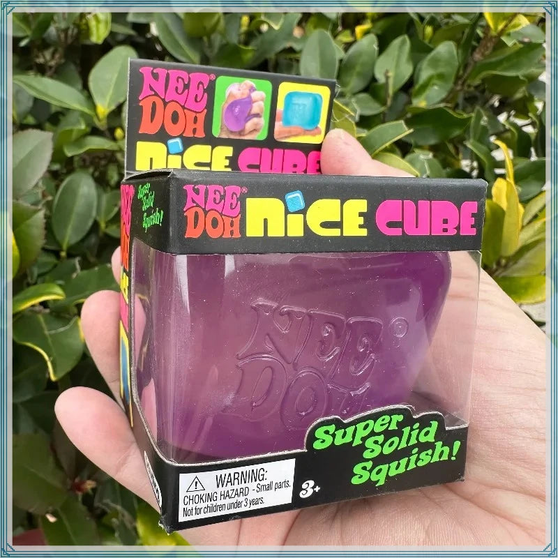 Schylling Needoh Nice Cube Sensory Stress Reliever Fidget Tool for Anxiety &Focus Desk for Adults & Anti-Anxiety Squeeze Kids