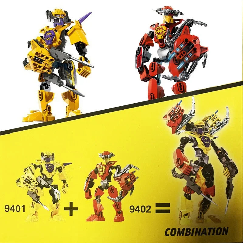 Hero Factory Star Warrior Bionicle Building Blocks, Furno Evo Combined Robot Mech Model Toy Set for Kids, Holiday Gift