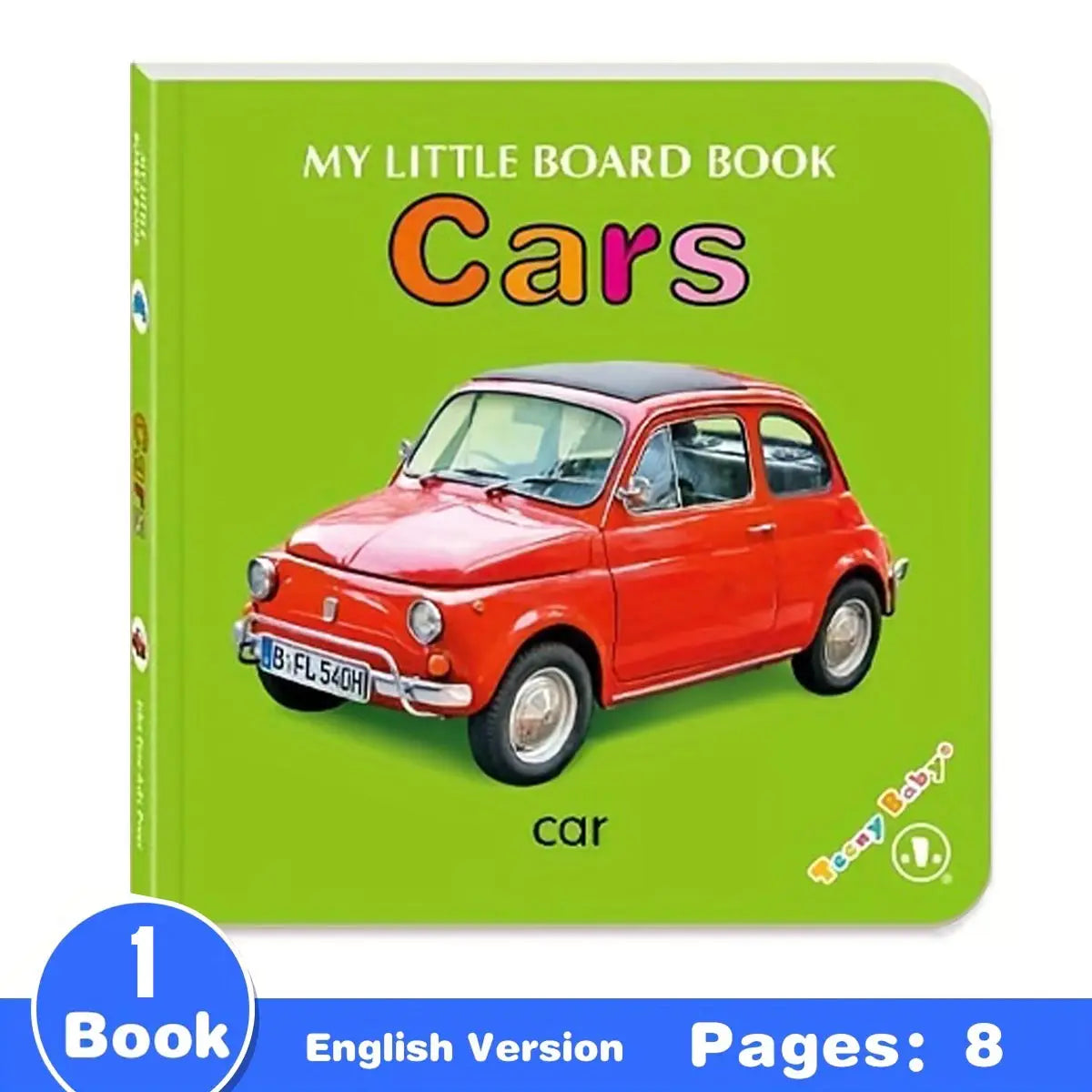 Colorful patterned card book, interactive sensory development gift, bright colors enhance early reading education