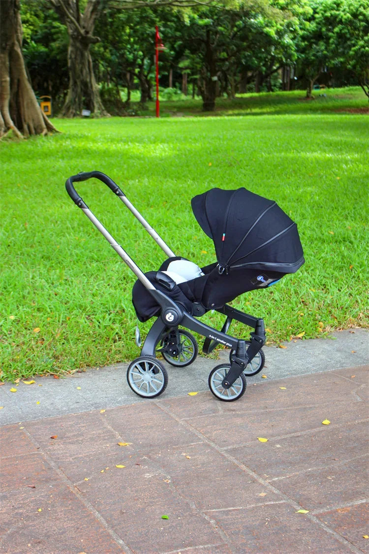 EU STOCK Foldable Lightweight baby stroller Multifunctional Four Wheels poussette bebe 3 en 1 Portable baby wagon
