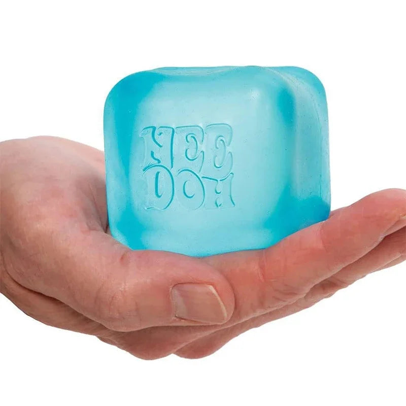 NeeDoh Jellyfish Ice Pop Cube Squishy Toy Stress Relief Toys Cute Healing Squishy Sensory Toys