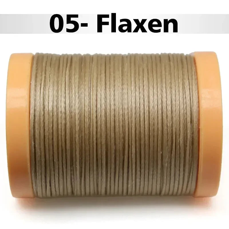 Handmade Flat Wax Thread for Leather Craft, Hand Stitching, DIY Wax Coated Strings, Repair Shoes, Sewing Tools, 0.8mm, 1.0mm