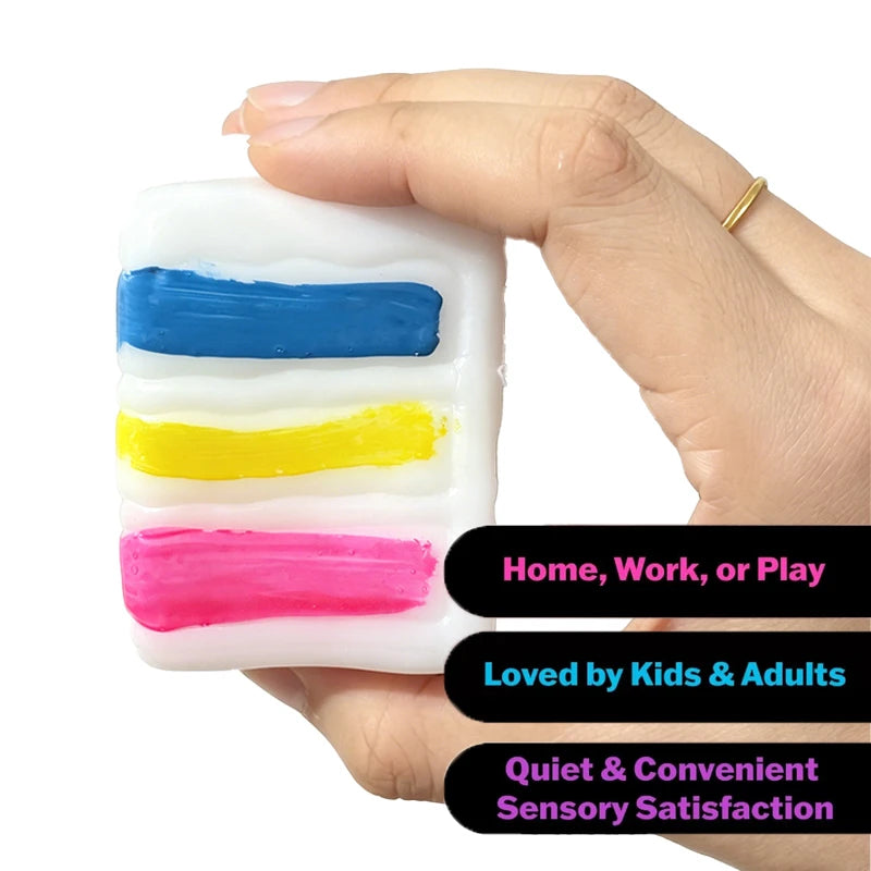 Needoh Sensory Jellyfish Gummy Bear Toy Soft Nice Cube Anti-Stress Stress Relief Pressure Souvenir Sensory Non-toxic Fidget Toy